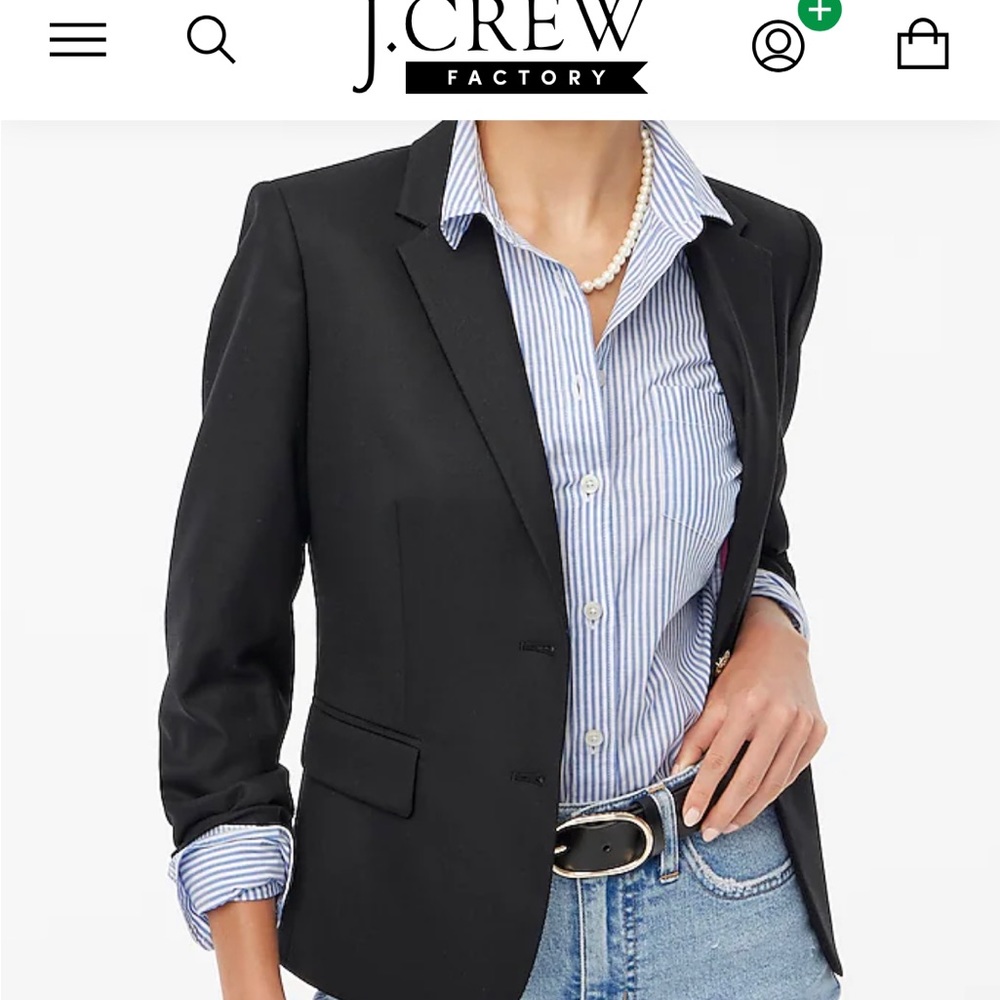 EUC Flawless J Crew Blazer dark navy color